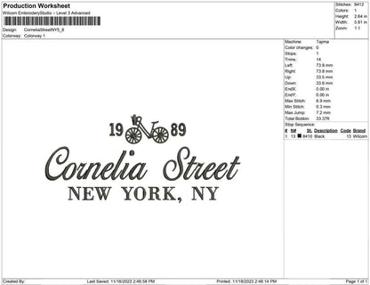 Cornelia Street NY