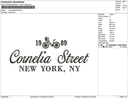 Cornelia Street NY