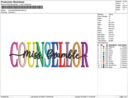 Counsellor Miss Bramble