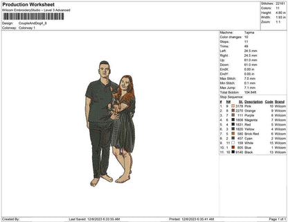 Couple and Dog