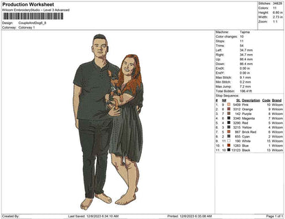 Couple and Dog