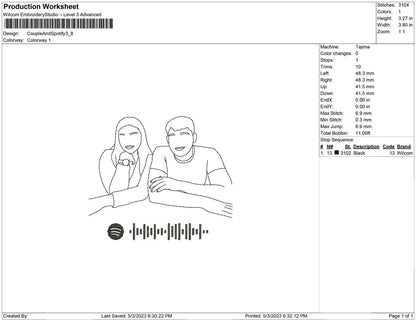 Couple with Spoitify