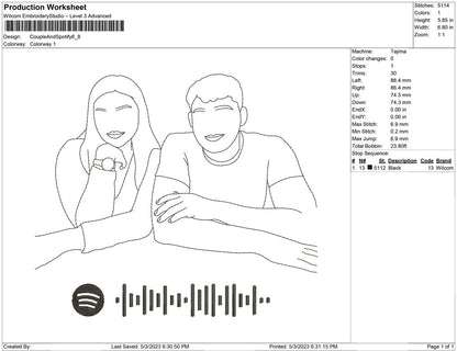 Couple with Spoitify