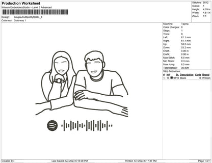 Couple with Spoitify bold