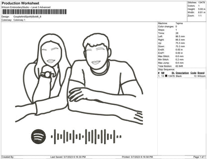 Couple with Spoitify bold