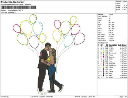 Couple Balloon full