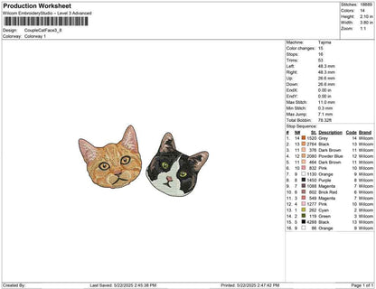 Couple Cat Face