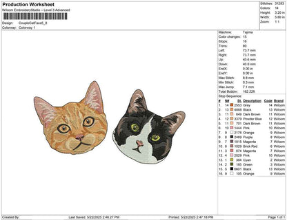 Couple Cat Face