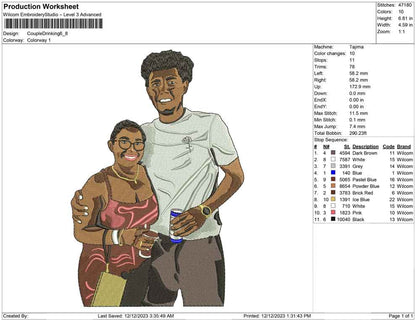 Couple Drinking
