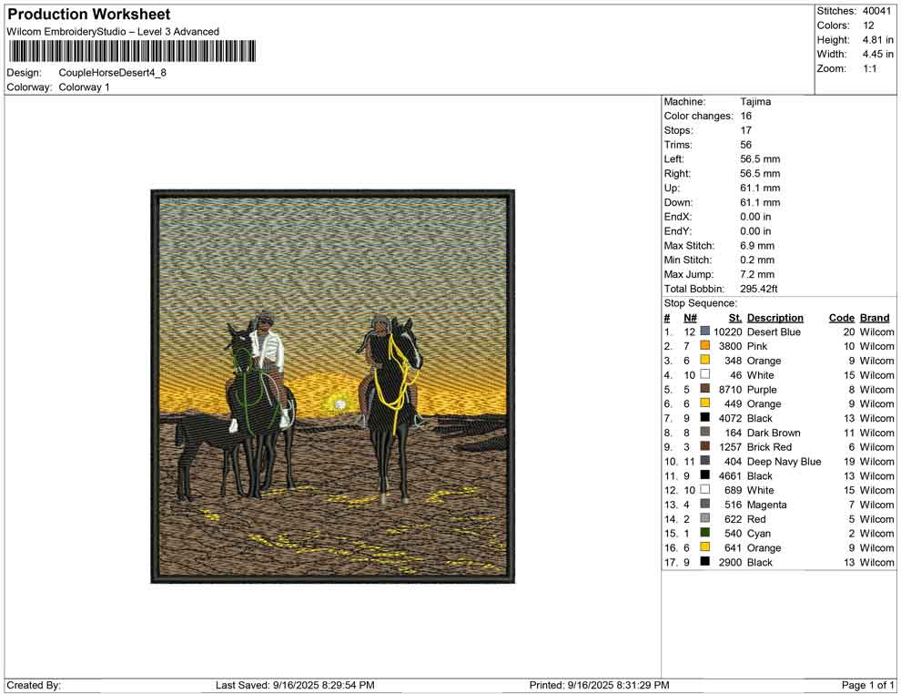 Couple Horse Desert