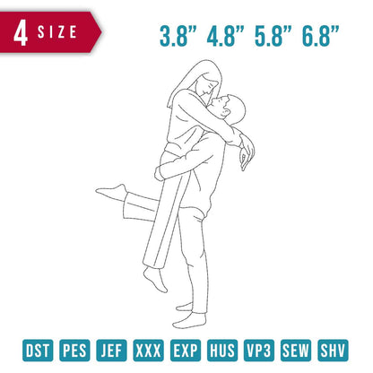 Couple Huge outline