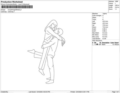 Couple Huge outline