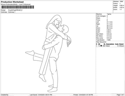 Couple Huge outline