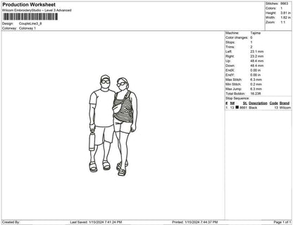 Couple Line Art