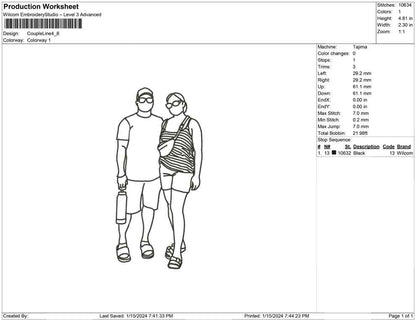 Couple Line Art