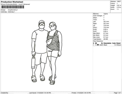 Couple Line Art