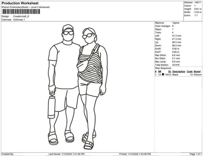 Couple Line Art