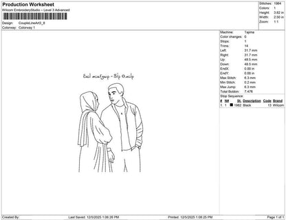 Couple Line Art