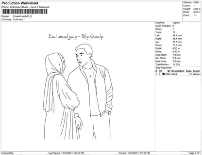 Couple Line Art