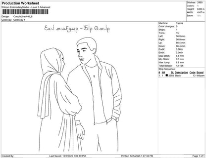 Couple Line Art