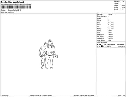 Couple outline B