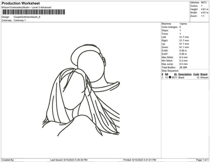 Couple Outline no Face