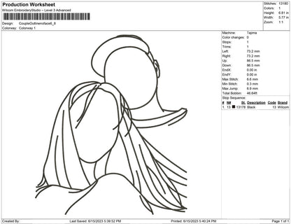Couple Outline no Face