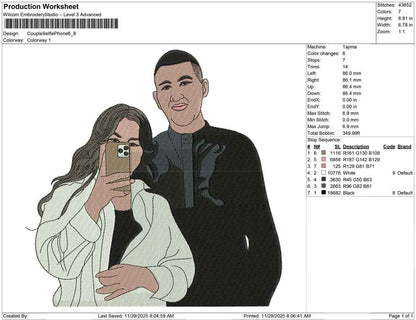 Couple Selfie Phone