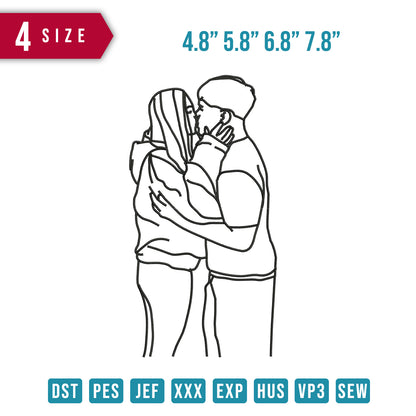 Couple kiss B