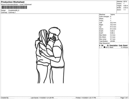 Couple kiss B
