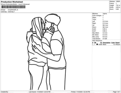 Couple kiss B