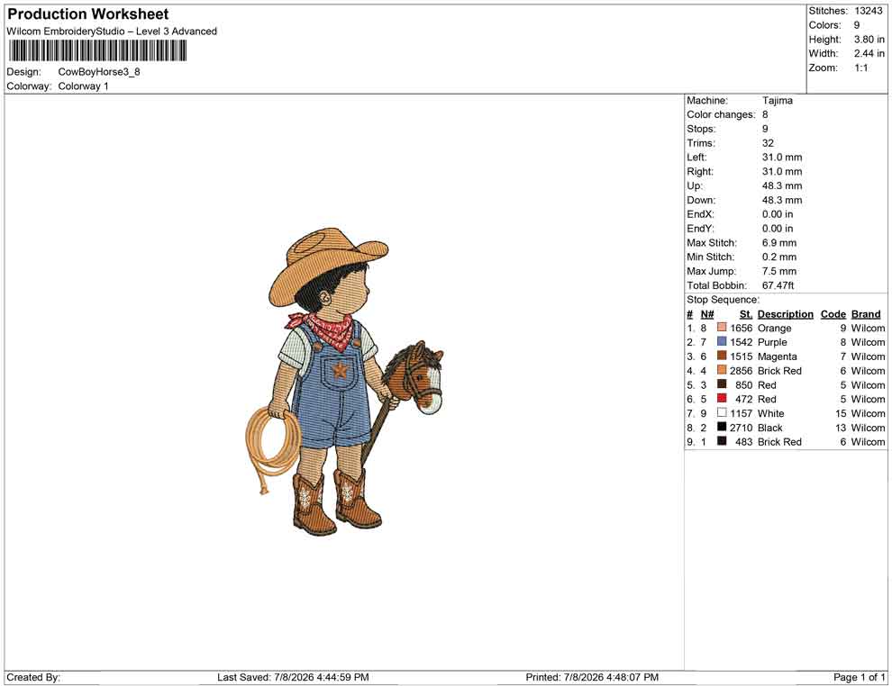 Cow Boy Horse