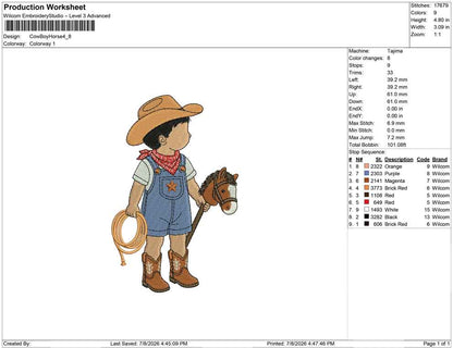 Cow Boy Horse