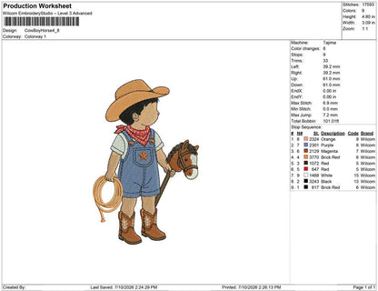 Cow Boy Horse