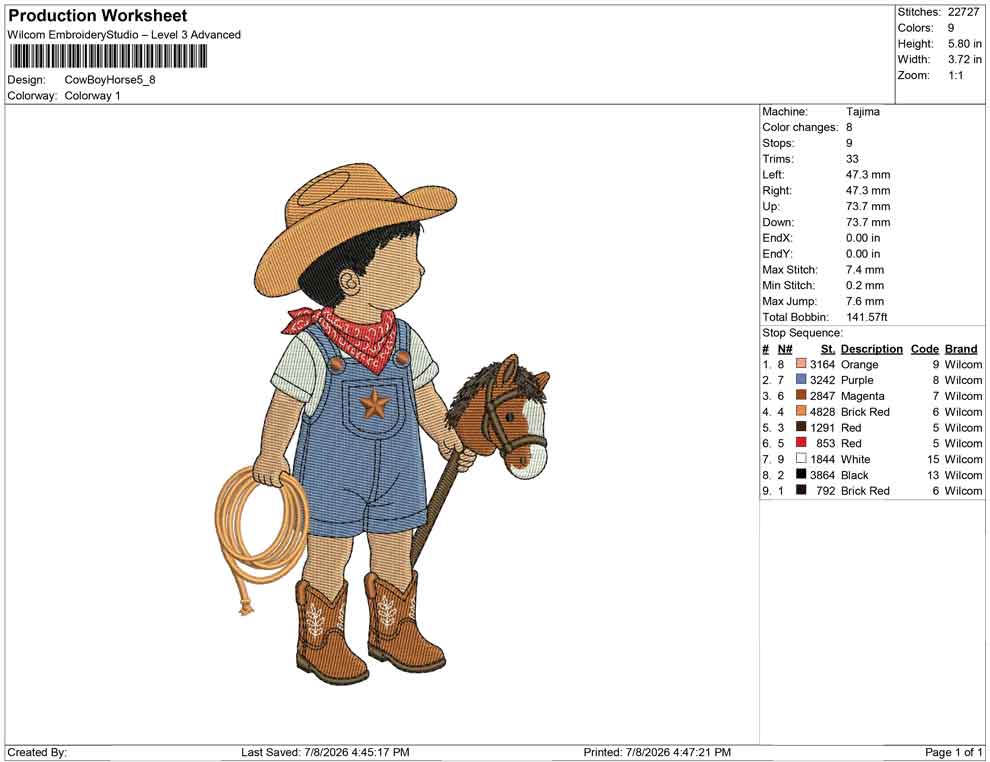 Cow Boy Horse