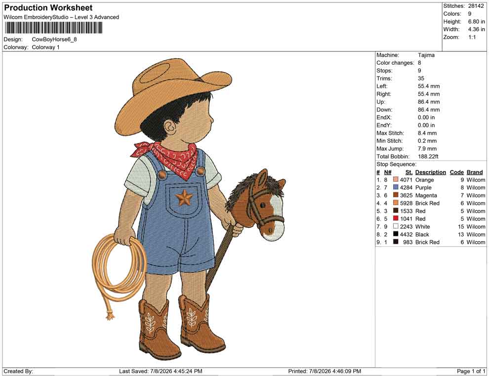 Cow Boy Horse