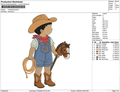 Cow Boy Horse
