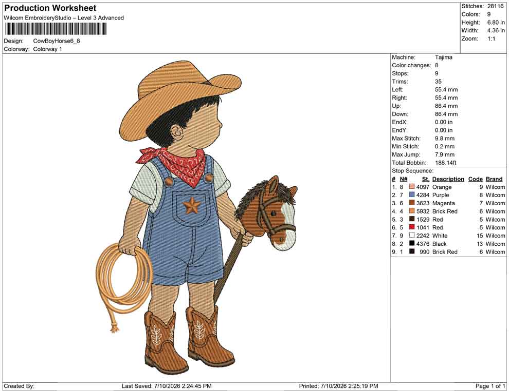 Cow Boy Horse