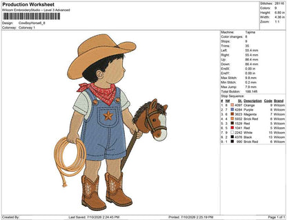 Cow Boy Horse