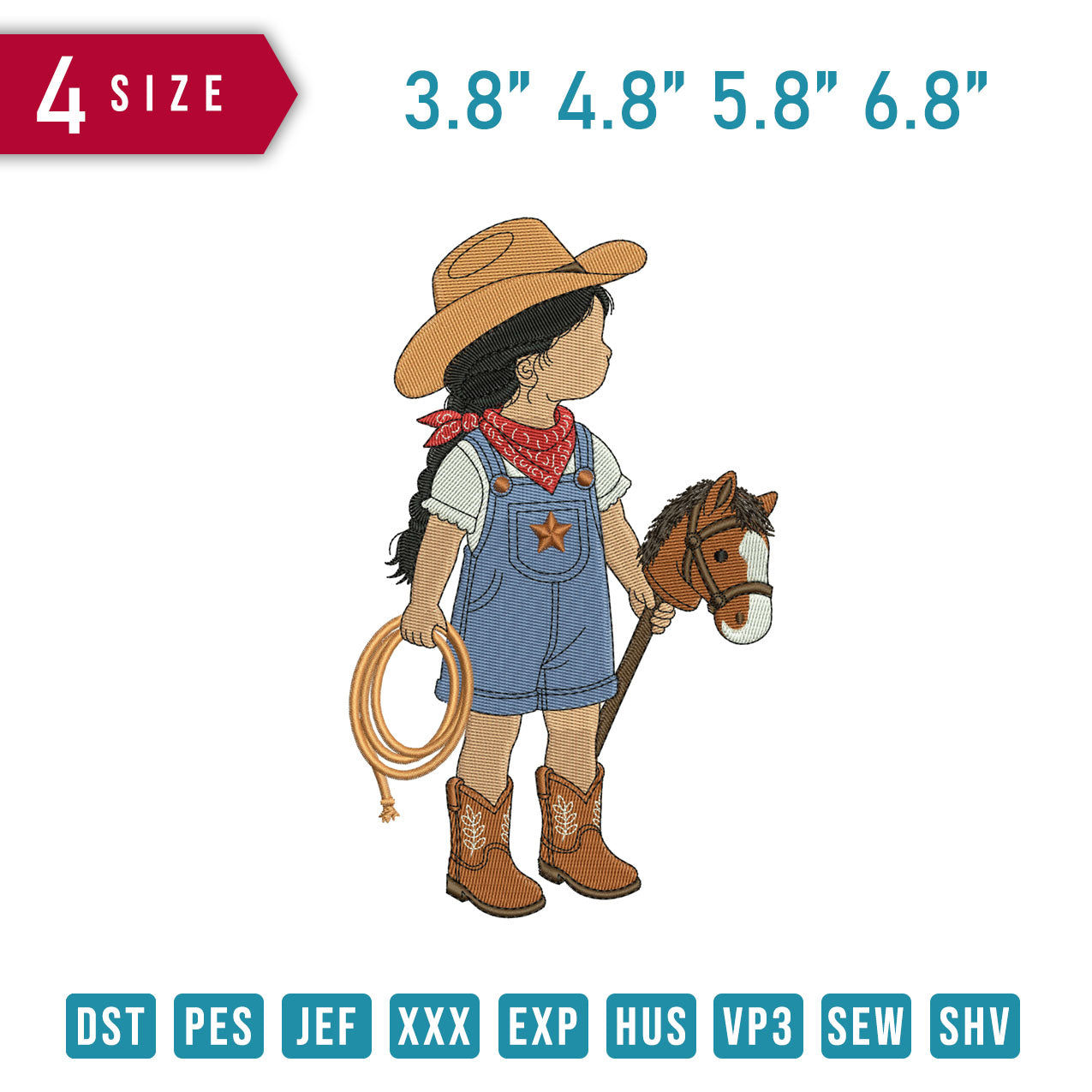 Cow Girl Horse