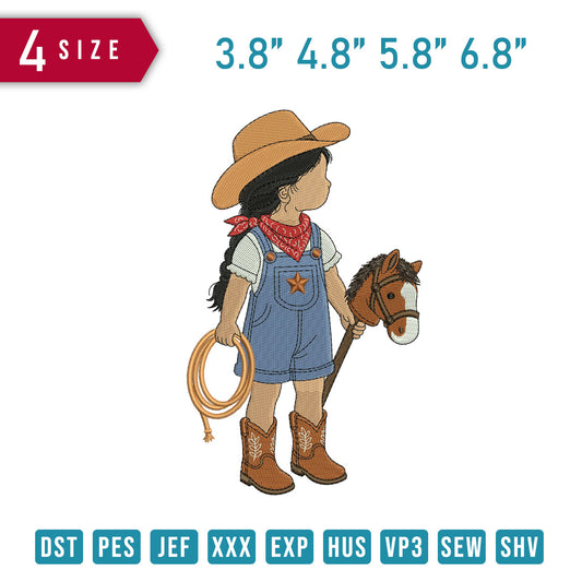 Cow Girl Horse