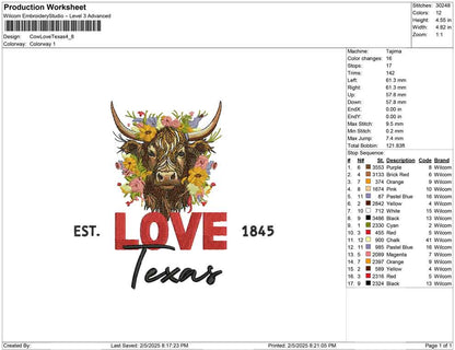 Cow Love Texas