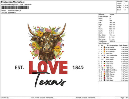 Cow Love Texas