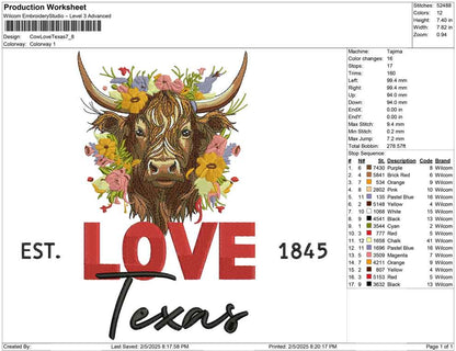 Cow Love Texas