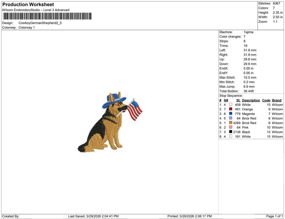 Cowboy German Shepherd