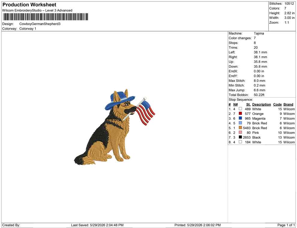 Cowboy German Shepherd