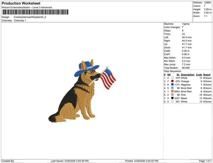 Cowboy German Shepherd