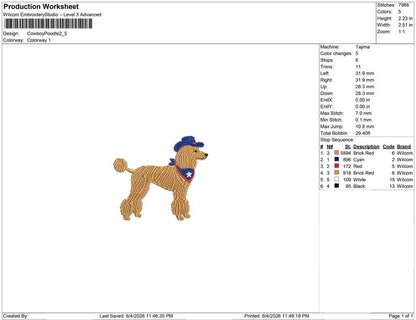 Cowboy Poodle
