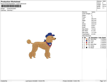 Cowboy Poodle