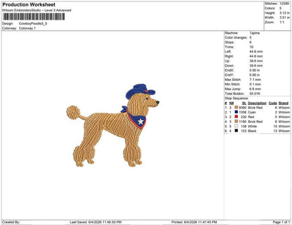 Cowboy Poodle